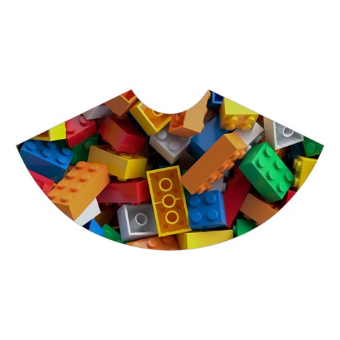 Lego, Toy Block, Colorfulness Midi Sleeveless Dress from ArtsNow.com Skirt Front