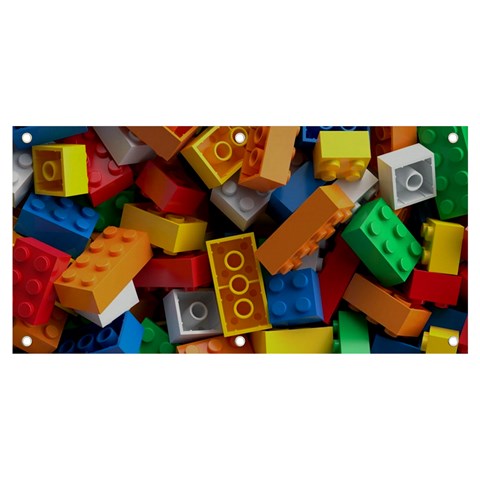 Lego, Toy Block, Colorfulness Banner and Sign 4  x 2  from ArtsNow.com Front