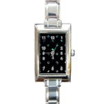 Noice, Dark, Gamer, Games, Gaming, Logo Rectangle Italian Charm Watch