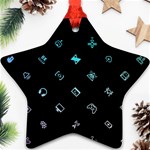 Noice, Dark, Gamer, Games, Gaming, Logo Ornament (Star)