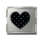 Noice, Dark, Gamer, Games, Gaming, Logo Mega Link Heart Italian Charm (18mm)