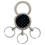 Noice, Dark, Gamer, Games, Gaming, Logo 3-Ring Key Chain