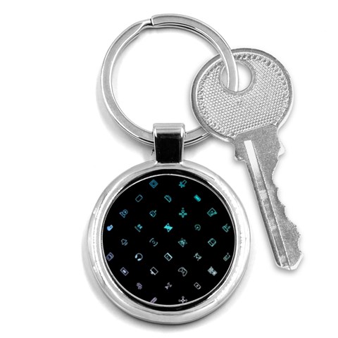 Noice, Dark, Gamer, Games, Gaming, Logo Key Chain (Round) from ArtsNow.com Front