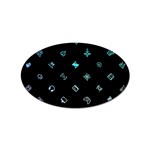 Noice, Dark, Gamer, Games, Gaming, Logo Sticker (Oval)