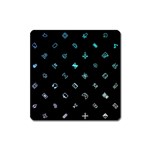 Noice, Dark, Gamer, Games, Gaming, Logo Square Magnet