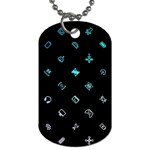 Noice, Dark, Gamer, Games, Gaming, Logo Dog Tag (Two Sides)