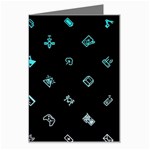 Noice, Dark, Gamer, Games, Gaming, Logo Greeting Card