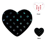 Noice, Dark, Gamer, Games, Gaming, Logo Playing Cards Single Design (Heart)