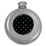 Noice, Dark, Gamer, Games, Gaming, Logo Round Hip Flask (5 oz)