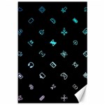 Noice, Dark, Gamer, Games, Gaming, Logo Canvas 12  x 18 