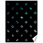 Noice, Dark, Gamer, Games, Gaming, Logo Canvas 18  x 24 