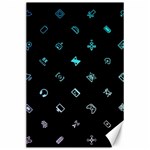 Noice, Dark, Gamer, Games, Gaming, Logo Canvas 24  x 36 