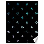 Noice, Dark, Gamer, Games, Gaming, Logo Canvas 36  x 48 