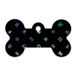 Noice, Dark, Gamer, Games, Gaming, Logo Dog Tag Bone (One Side)