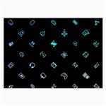 Noice, Dark, Gamer, Games, Gaming, Logo Large Glasses Cloth