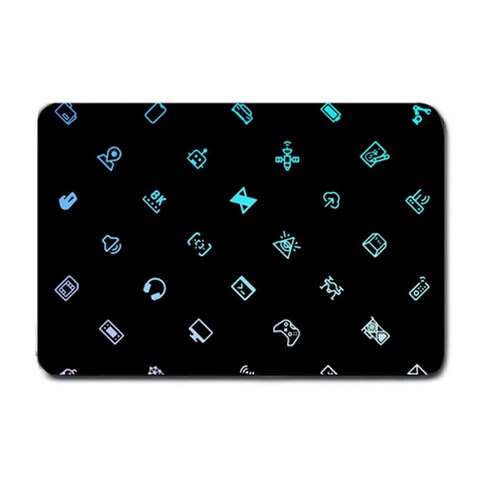 Noice, Dark, Gamer, Games, Gaming, Logo Small Doormat from ArtsNow.com 24 x16  Door Mat