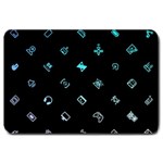 Noice, Dark, Gamer, Games, Gaming, Logo Large Doormat