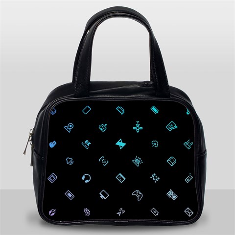 Noice, Dark, Gamer, Games, Gaming, Logo Classic Handbag (Two Sides) from ArtsNow.com Back