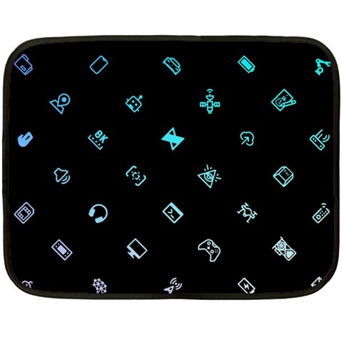 Noice, Dark, Gamer, Games, Gaming, Logo Fleece Blanket (Mini) from ArtsNow.com 35 x27  Blanket