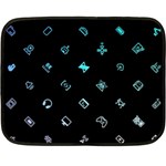 Noice, Dark, Gamer, Games, Gaming, Logo Fleece Blanket (Mini)