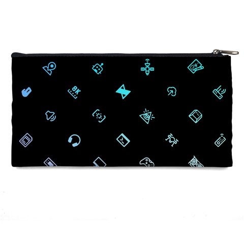 Noice, Dark, Gamer, Games, Gaming, Logo Pencil Case from ArtsNow.com Back