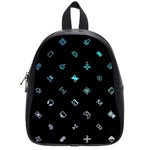 Noice, Dark, Gamer, Games, Gaming, Logo School Bag (Small)