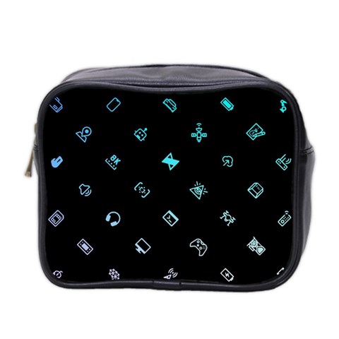 Noice, Dark, Gamer, Games, Gaming, Logo Mini Toiletries Bag (Two Sides) from ArtsNow.com Front