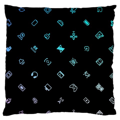 Noice, Dark, Gamer, Games, Gaming, Logo Large Cushion Case (One Side) from ArtsNow.com Front