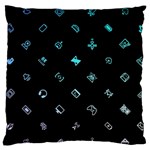 Noice, Dark, Gamer, Games, Gaming, Logo Large Cushion Case (One Side)