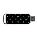 Noice, Dark, Gamer, Games, Gaming, Logo Portable USB Flash (One Side)