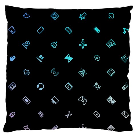 Noice, Dark, Gamer, Games, Gaming, Logo Standard Premium Plush Fleece Cushion Case (Two Sides) from ArtsNow.com Back