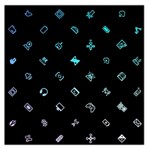 Noice, Dark, Gamer, Games, Gaming, Logo Square Satin Scarf (36  x 36 )