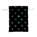 Noice, Dark, Gamer, Games, Gaming, Logo Lightweight Drawstring Pouch (S)