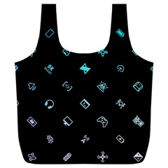 Noice, Dark, Gamer, Games, Gaming, Logo Full Print Recycle Bag (XXL) from ArtsNow.com Front