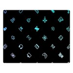 Noice, Dark, Gamer, Games, Gaming, Logo Premium Plush Fleece Blanket (Large)