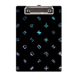 Noice, Dark, Gamer, Games, Gaming, Logo A5 Acrylic Clipboard