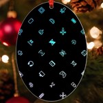 Noice, Dark, Gamer, Games, Gaming, Logo UV Print Acrylic Ornament Oval