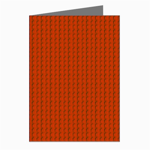 Orange Lego Texture Macro, Orange Dots Background Greeting Cards (Pkg of 8) from ArtsNow.com Left