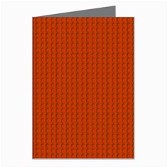 Orange Lego Texture Macro, Orange Dots Background Greeting Cards (Pkg of 8) from ArtsNow.com Left