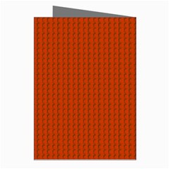 Orange Lego Texture Macro, Orange Dots Background Greeting Cards (Pkg of 8) from ArtsNow.com Right