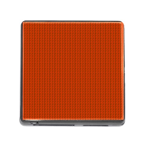 Orange Lego Texture Macro, Orange Dots Background Memory Card Reader (Square 5 Slot) from ArtsNow.com Front