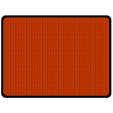 Orange Lego Texture Macro, Orange Dots Background Fleece Blanket (Large) from ArtsNow.com 80 x60  Blanket Front