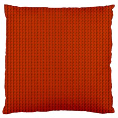 Orange Lego Texture Macro, Orange Dots Background Large Cushion Case (Two Sides) from ArtsNow.com Back