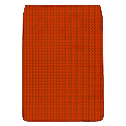 Orange Lego Texture Macro, Orange Dots Background Removable Flap Cover (L) from ArtsNow.com Front