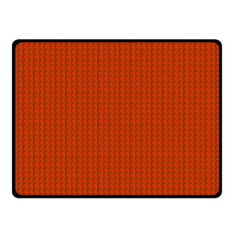 Orange Lego Texture Macro, Orange Dots Background Two Sides Fleece Blanket (Small) from ArtsNow.com 45 x34  Blanket Front