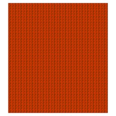 Orange Lego Texture Macro, Orange Dots Background Drawstring Pouch (Large) from ArtsNow.com Front