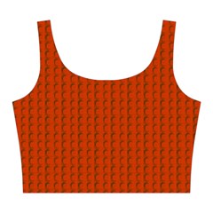 Orange Lego Texture Macro, Orange Dots Background Midi Sleeveless Dress from ArtsNow.com Top Back