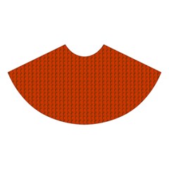 Orange Lego Texture Macro, Orange Dots Background Midi Sleeveless Dress from ArtsNow.com Skirt Front