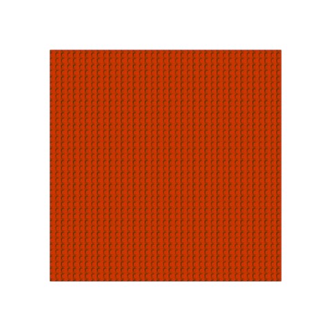 Orange Lego Texture Macro, Orange Dots Background Square Tapestry (Small) from ArtsNow.com Front