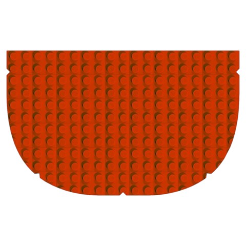 Orange Lego Texture Macro, Orange Dots Background Make Up Case (Medium) from ArtsNow.com Side Left